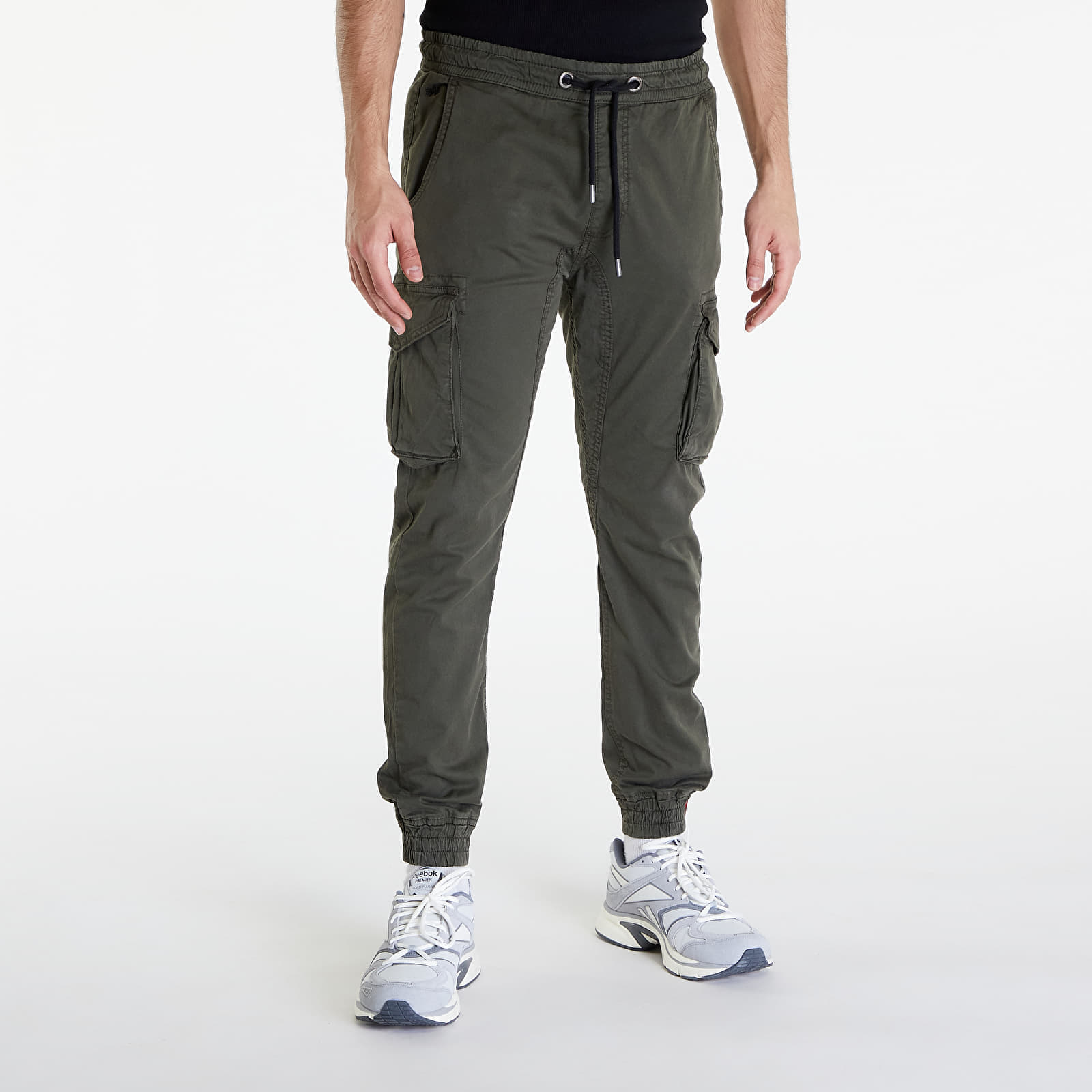 Дънки и панталони Alpha Industries Cotton Twill Jogger Grey/ Black