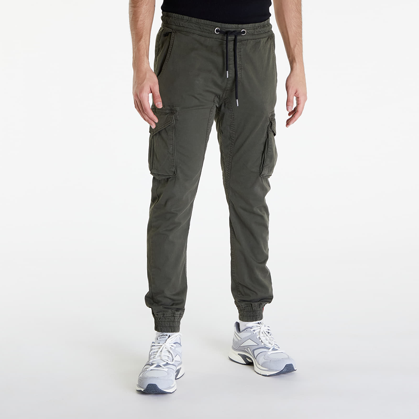 Nadrágok Alpha Industries Cotton Twill Jogger Grey/ Black