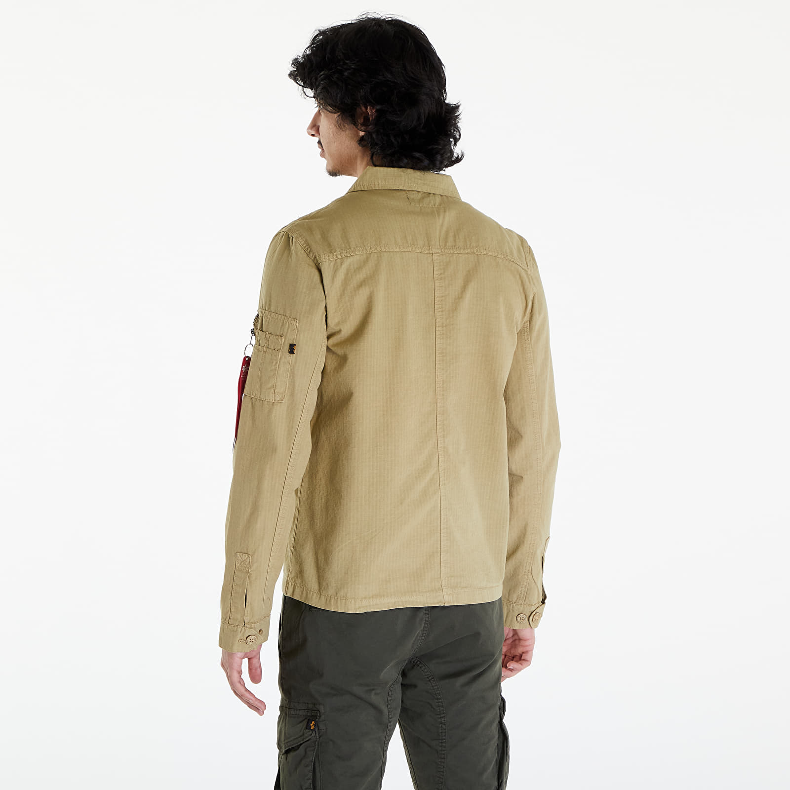 Jacken Alpha Industries Ripstop Cargo Overshirt Light Olive