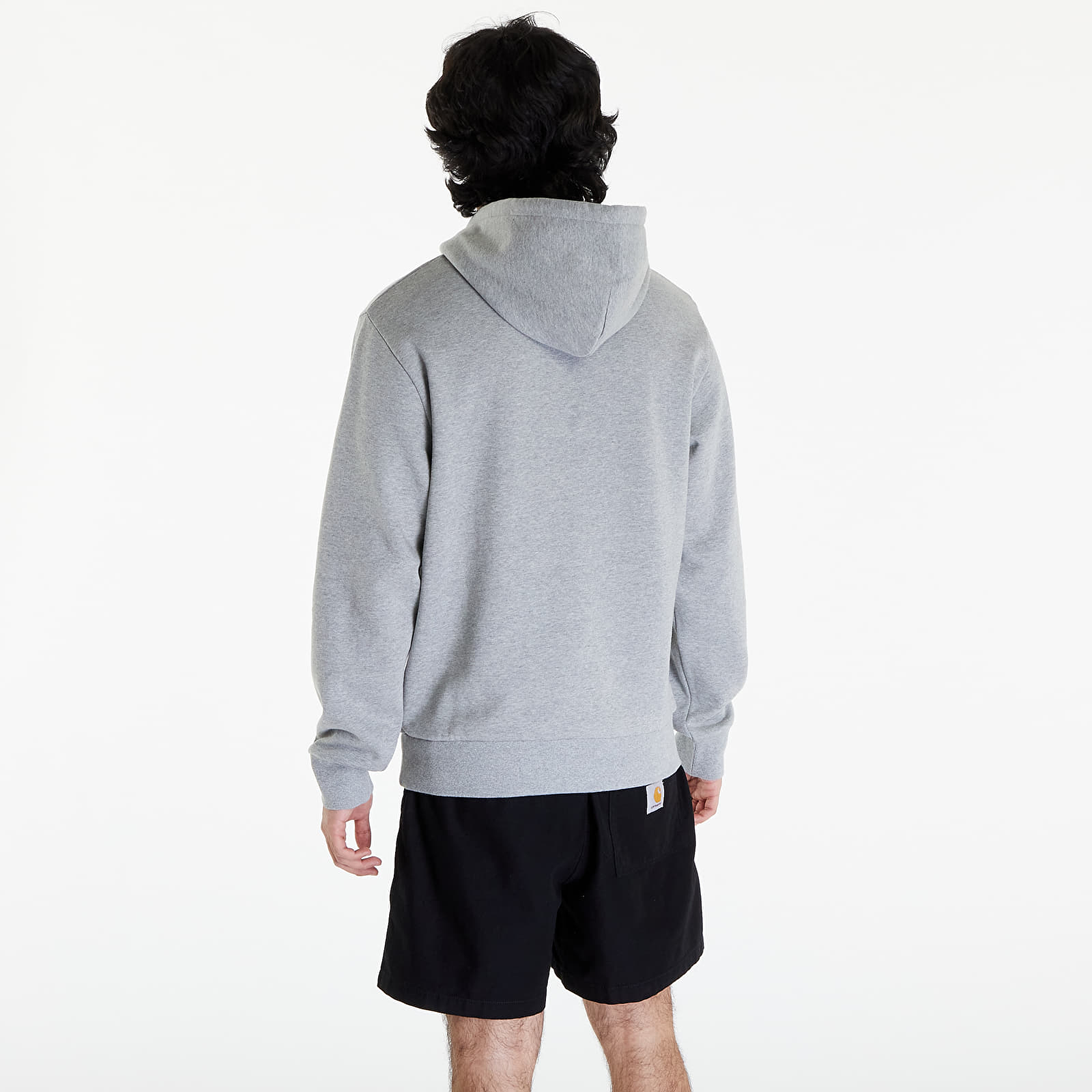 Bluzy Carhartt WIP Hooded Script Embroidery Sweat UNISEX Grey Heather/ White