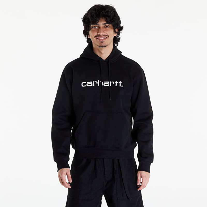 Mikina Carhartt WIP Hooded Carhartt Sweat Black/ White