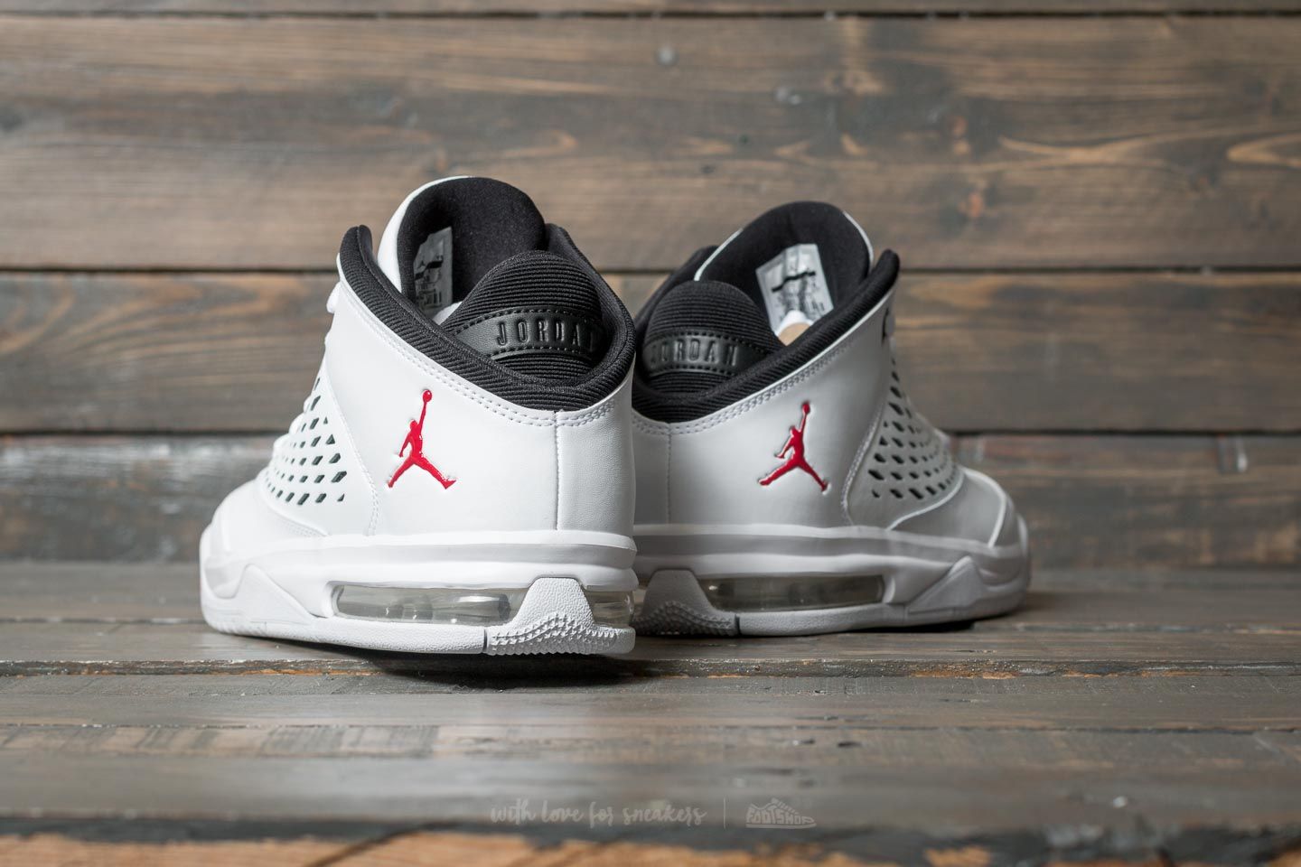 Încălțăminte și sneakerși pentru femei Jordan Flight Origin 4 BG White/ Gym Red-Black