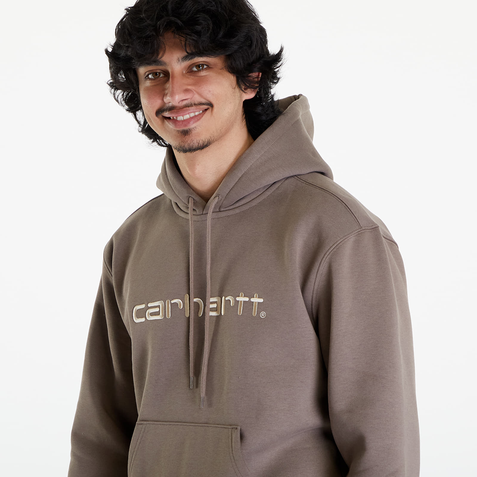 Bluzy Carhartt WIP Hooded Carhartt Sweat UNISEX Branch/ Rattan