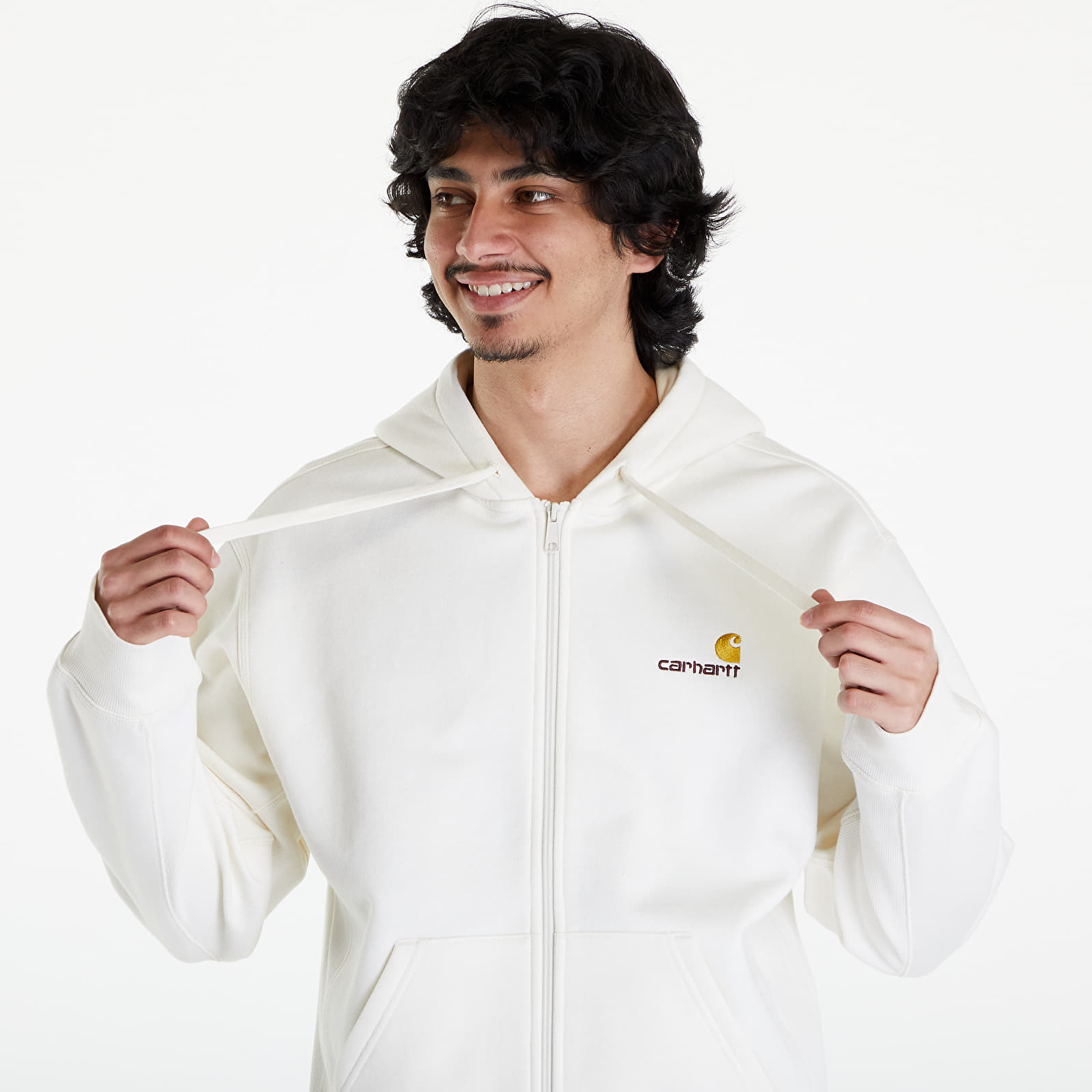 Hoodies and sweatshirts  Carhartt WIP Hooded American Script Jacket UNISEX Wax