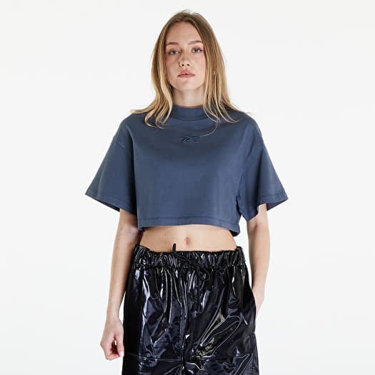 Póló Reebok Washed Cropped Tee  Washed Stone Blue