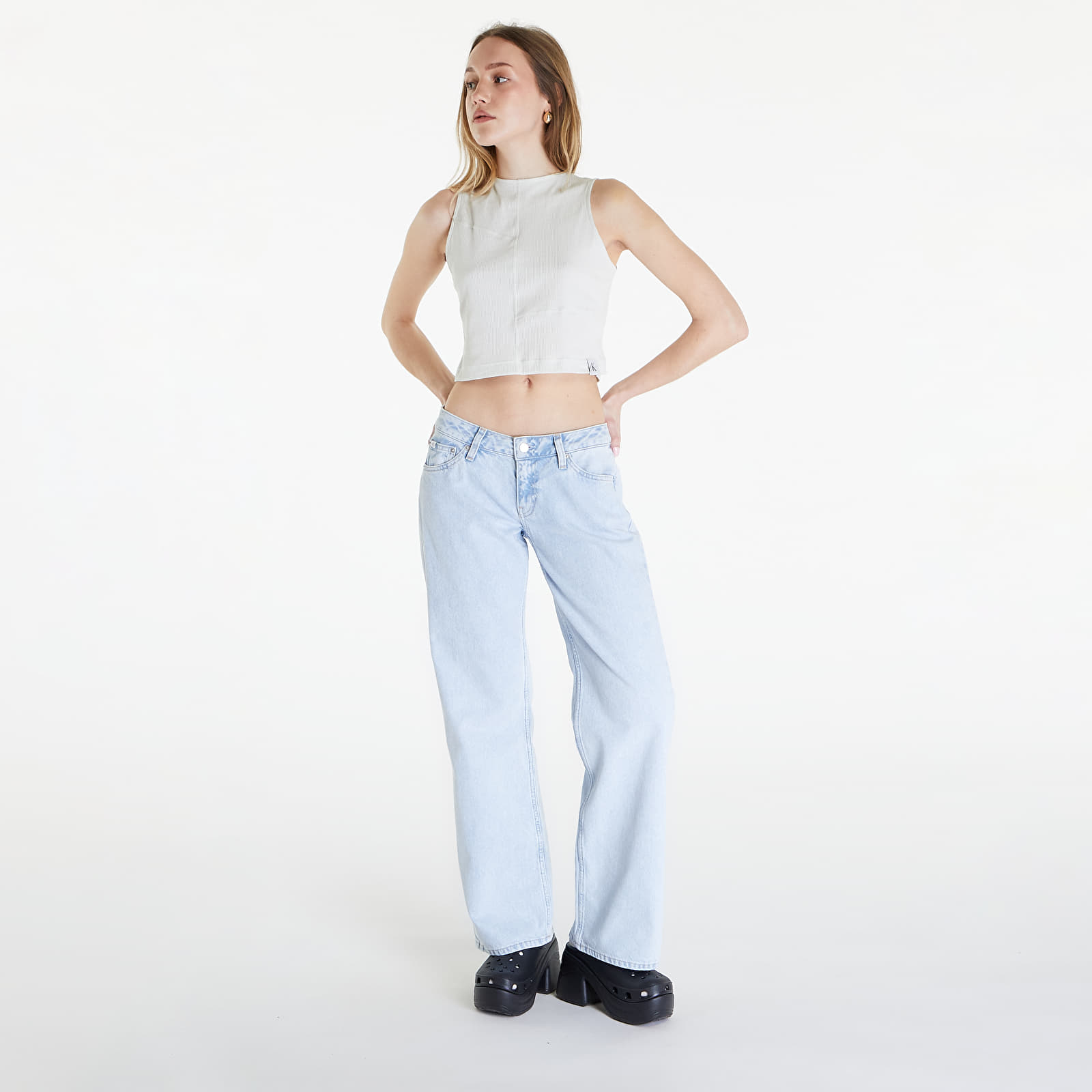 Дънки Calvin Klein Jeans Extreme Low Rise Bag Denim