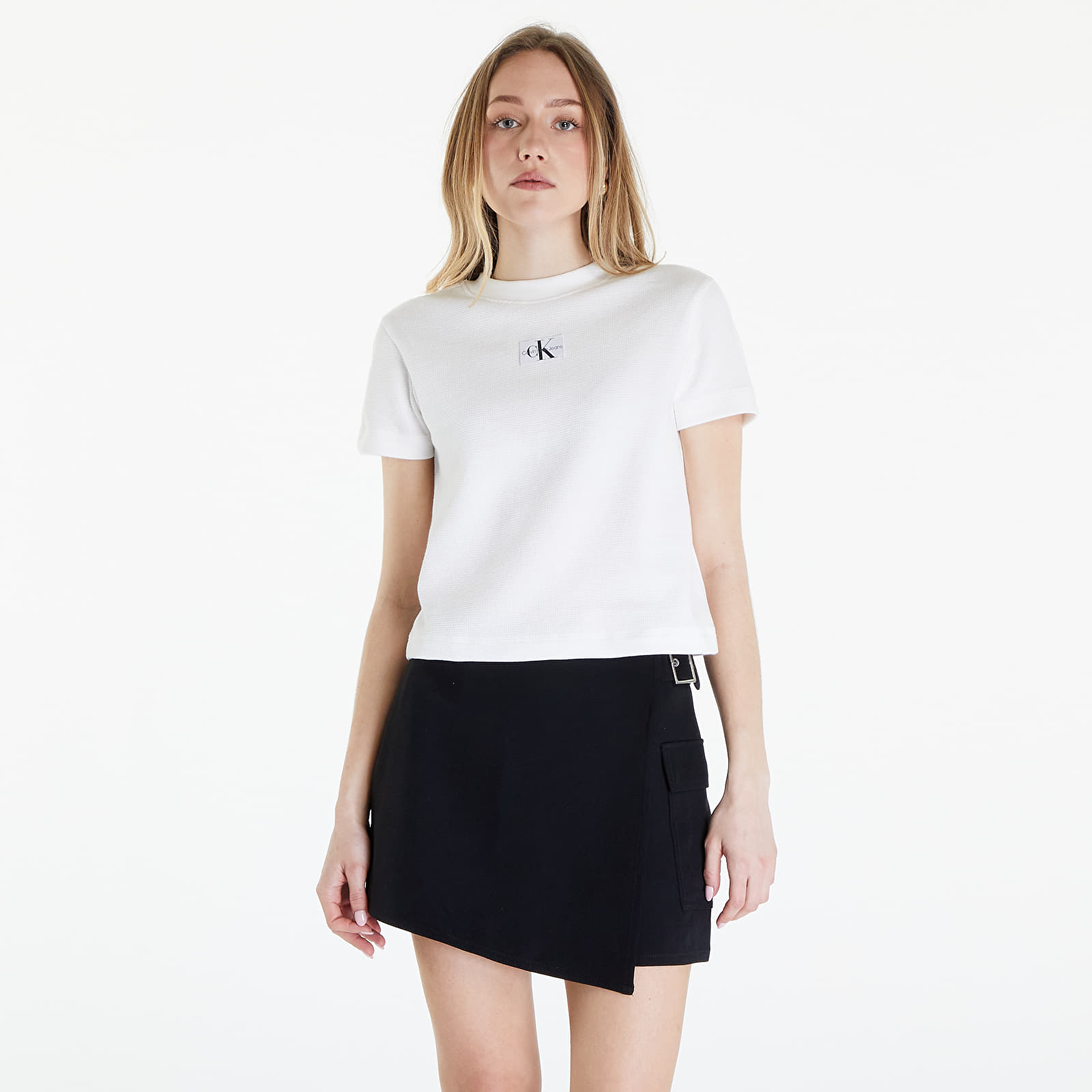 T-shirts Calvin Klein Jeans Waffle Baby Short Sleeve Tee Greige