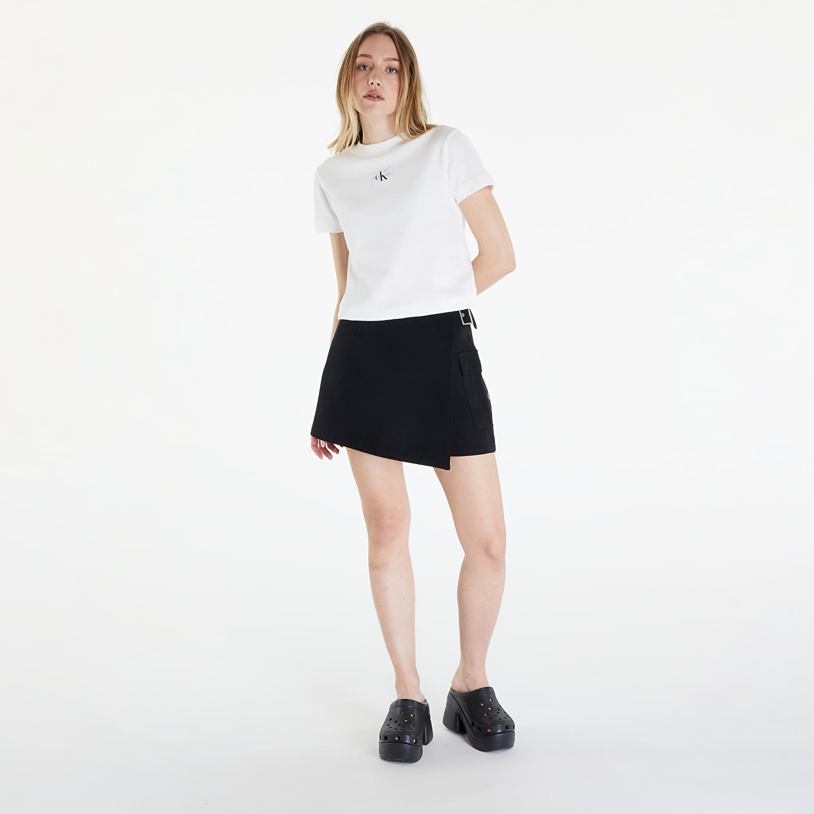 T-shirts Calvin Klein Jeans Waffle Baby Short Sleeve Tee Greige