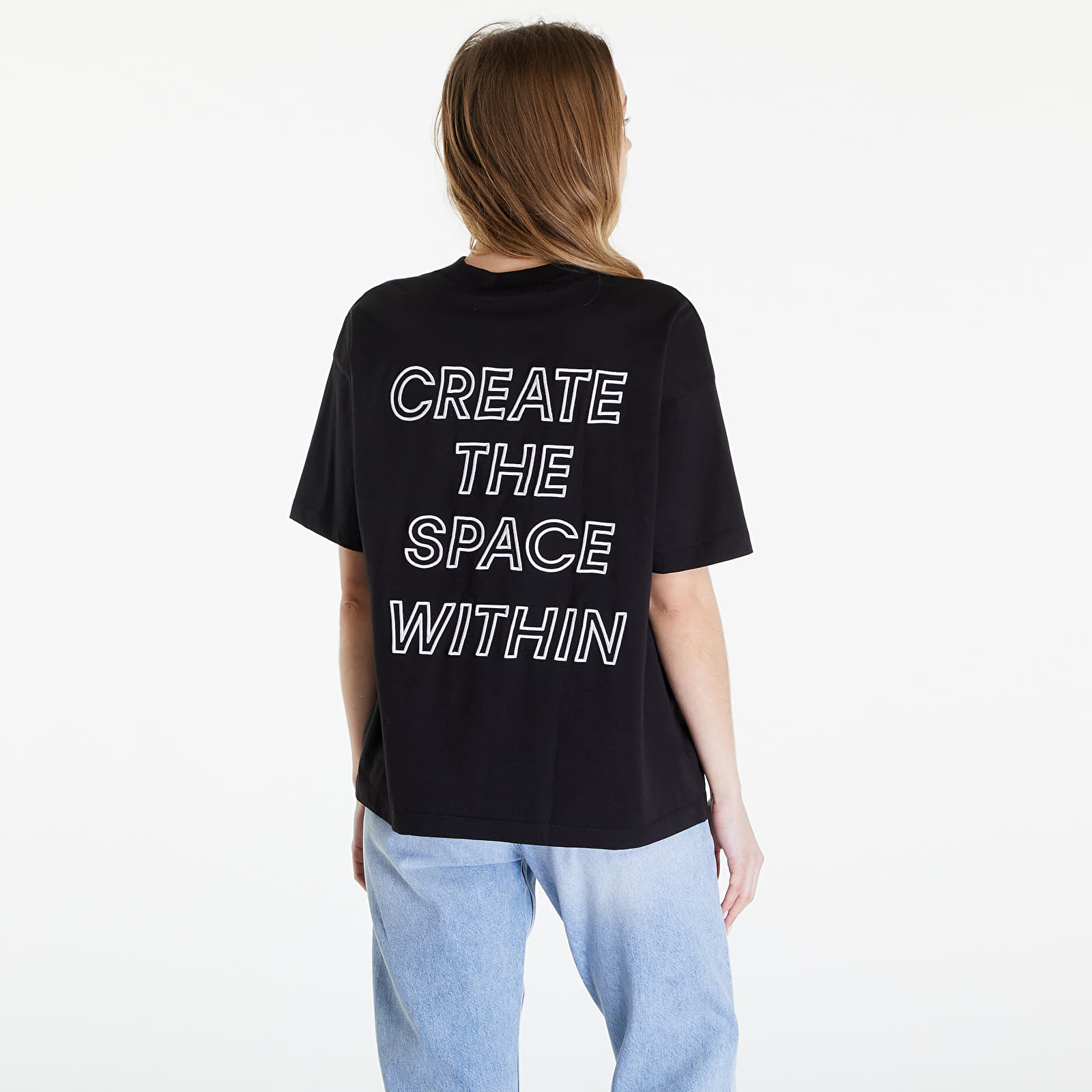 Trička Calvin Klein Jeans Embroidered Slogan Back Tee Black