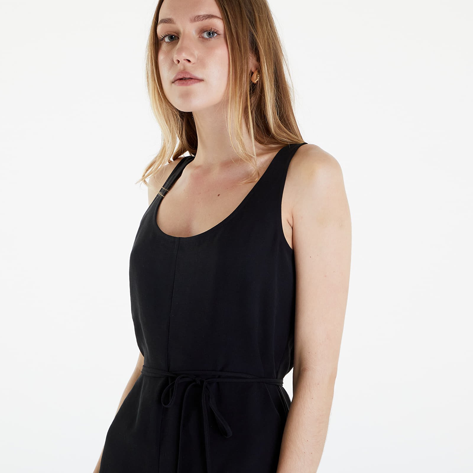 Dress Calvin Klein Jeans Tie Waisted Day Dress Black