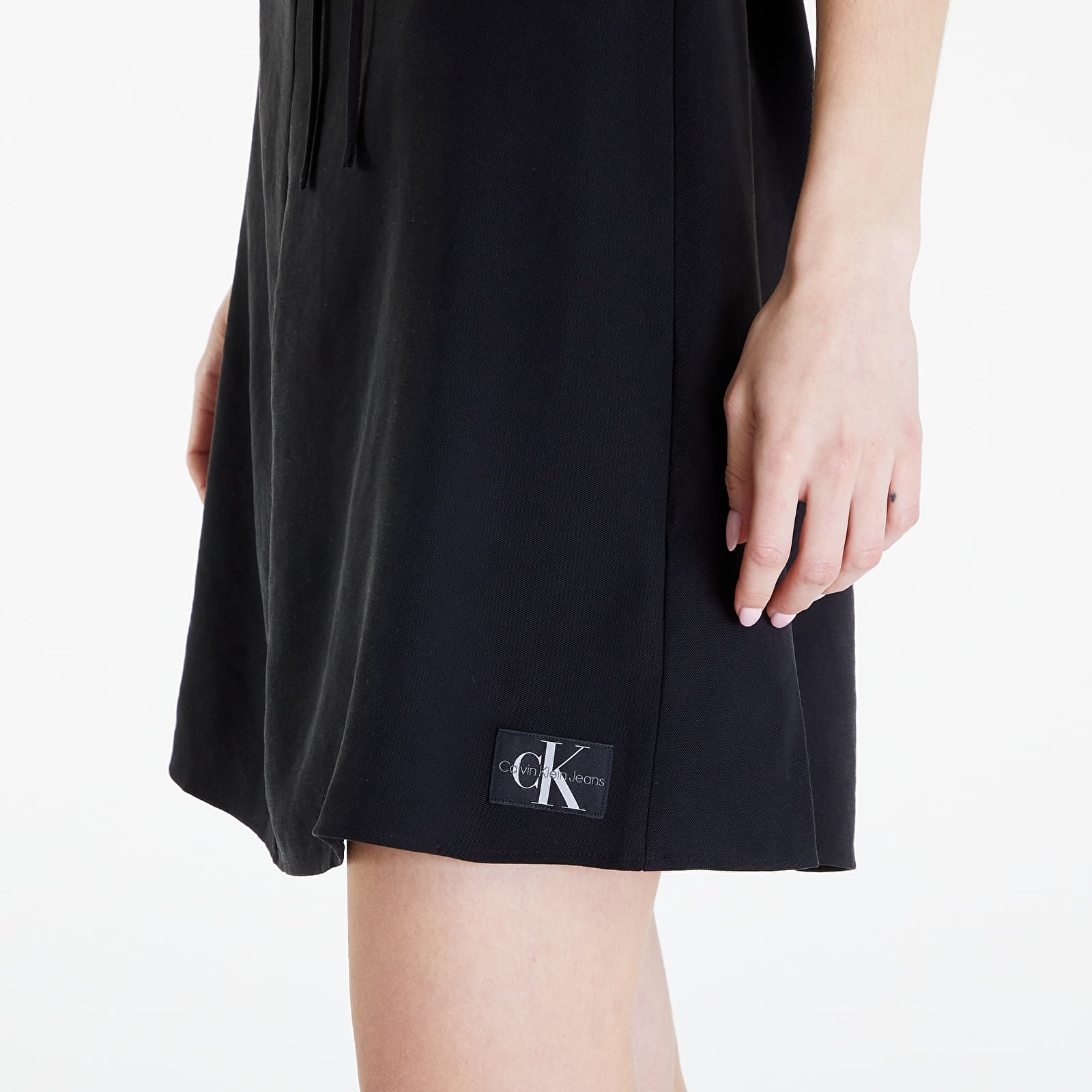 Dress Calvin Klein Jeans Tie Waisted Day Dress Black