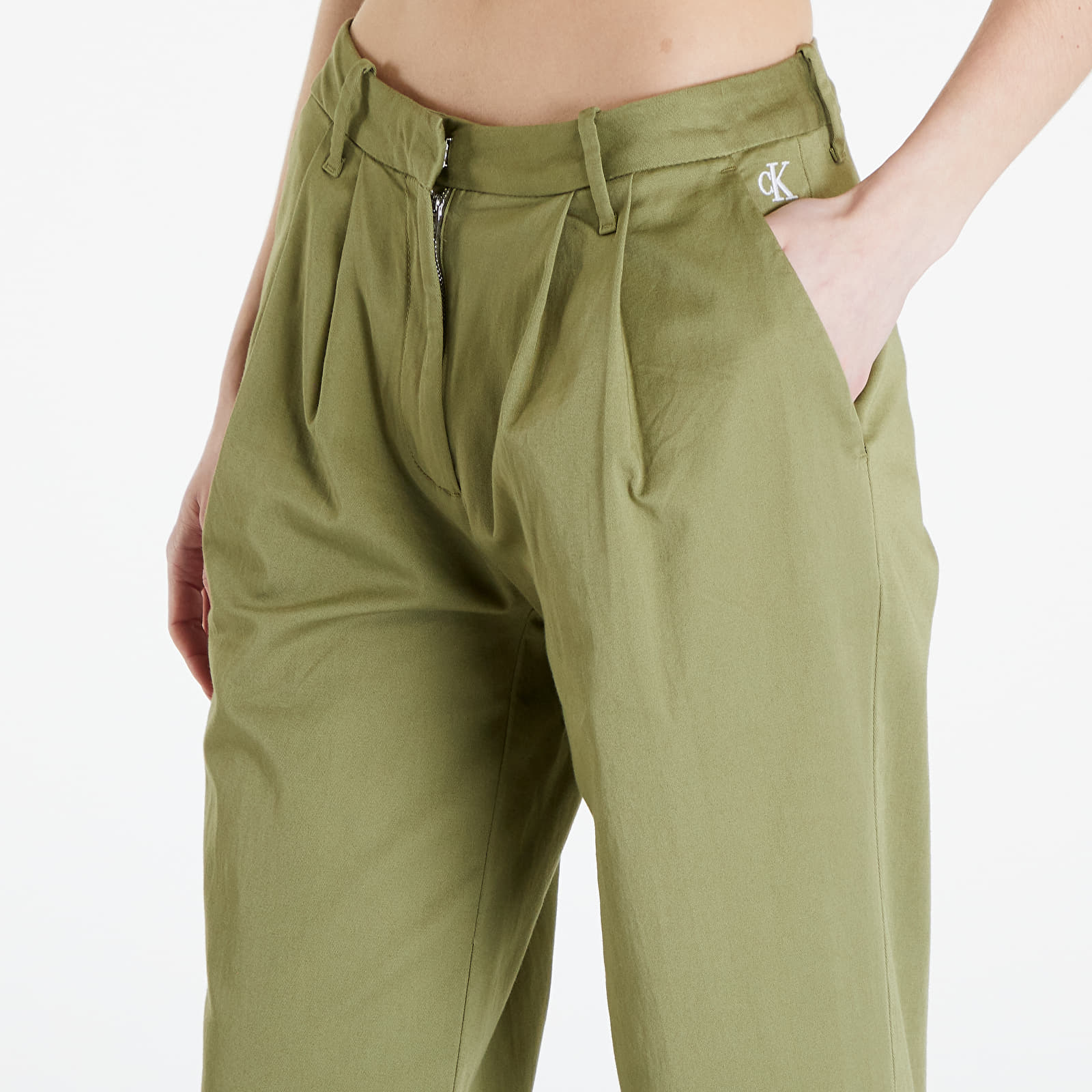 Дънки и панталони Calvin Klein Jeans Utility Pant Green