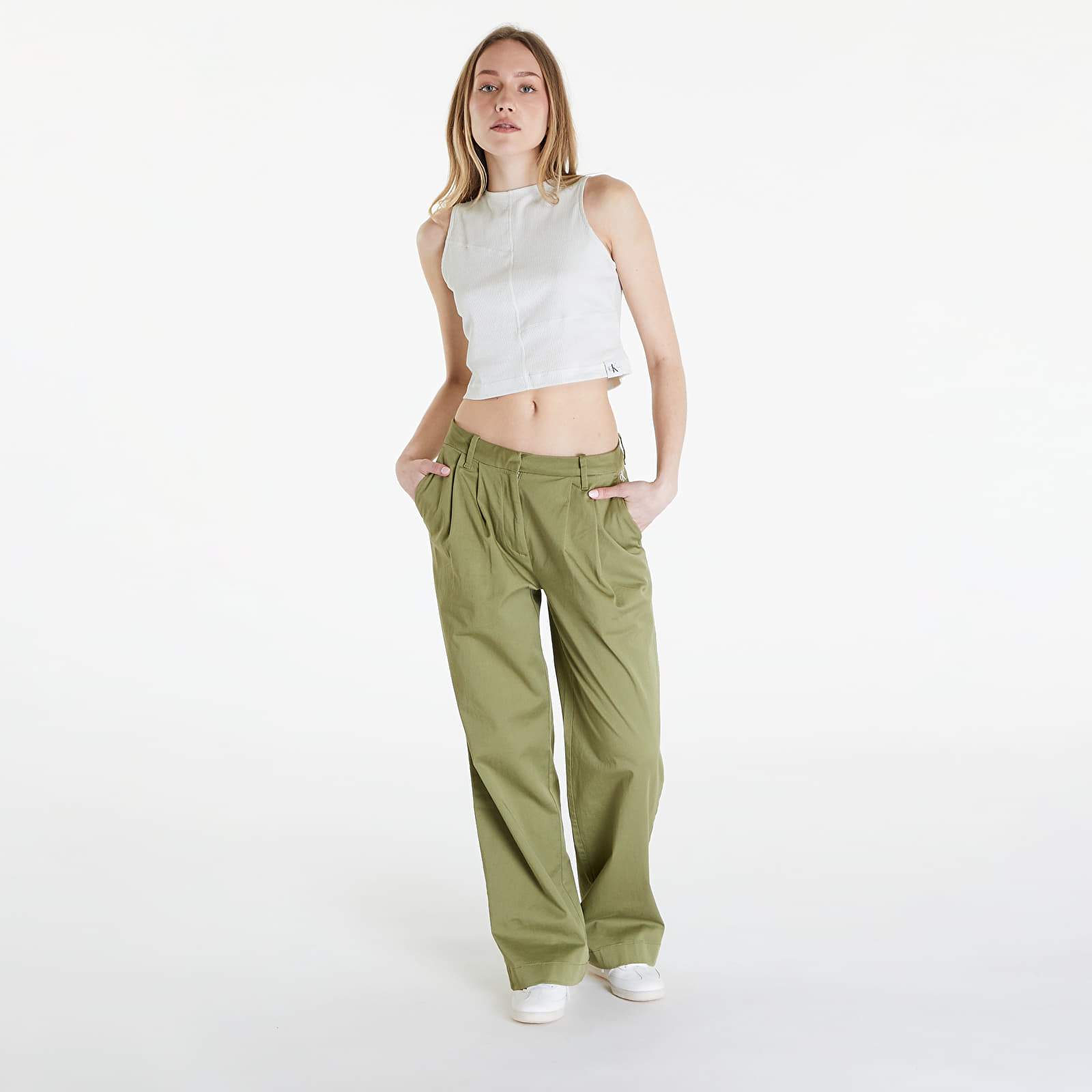 Дънки и панталони Calvin Klein Jeans Utility Pant Green