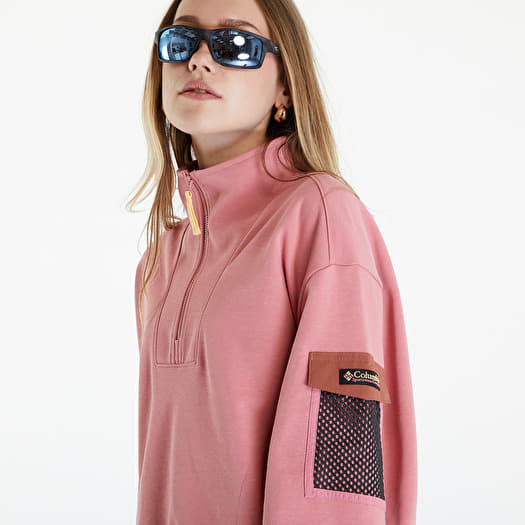 Hoodies and sweatshirts Columbia Painted Peak Cropped Sweatshirt Pink Agave Auburn Footshop