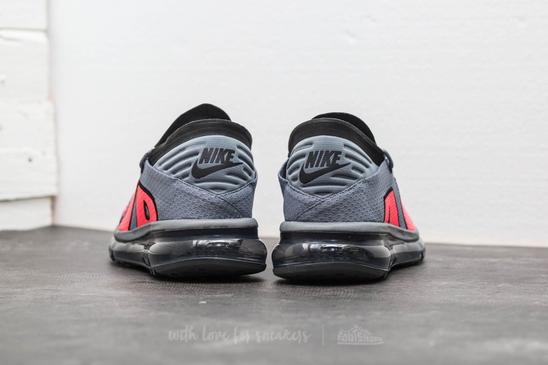 Men s shoes Nike Air Max Flair Cool Grey Solar Red Black Footshop
