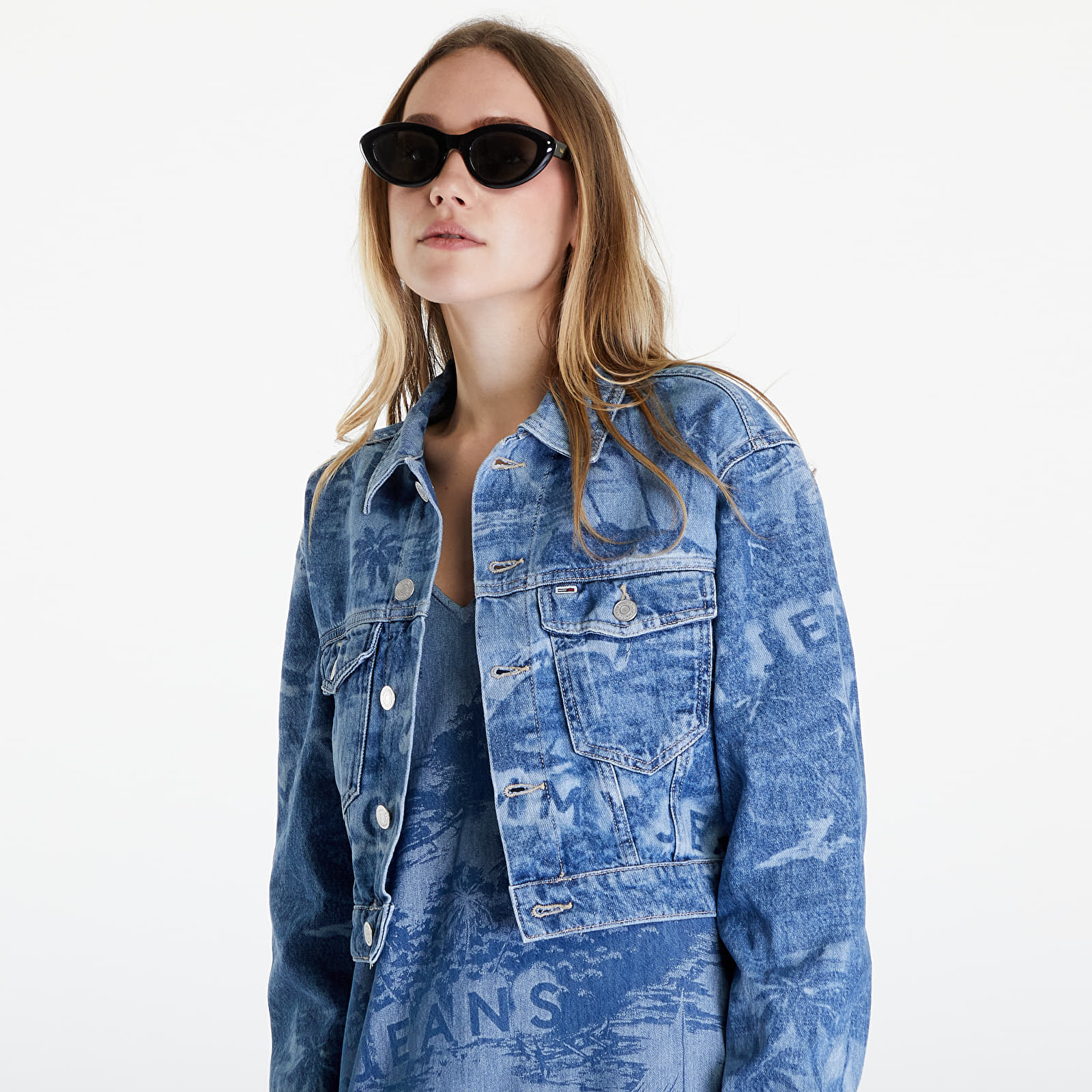 Jackets Tommy Jeans Claire Cropped Denim Jacket Denim