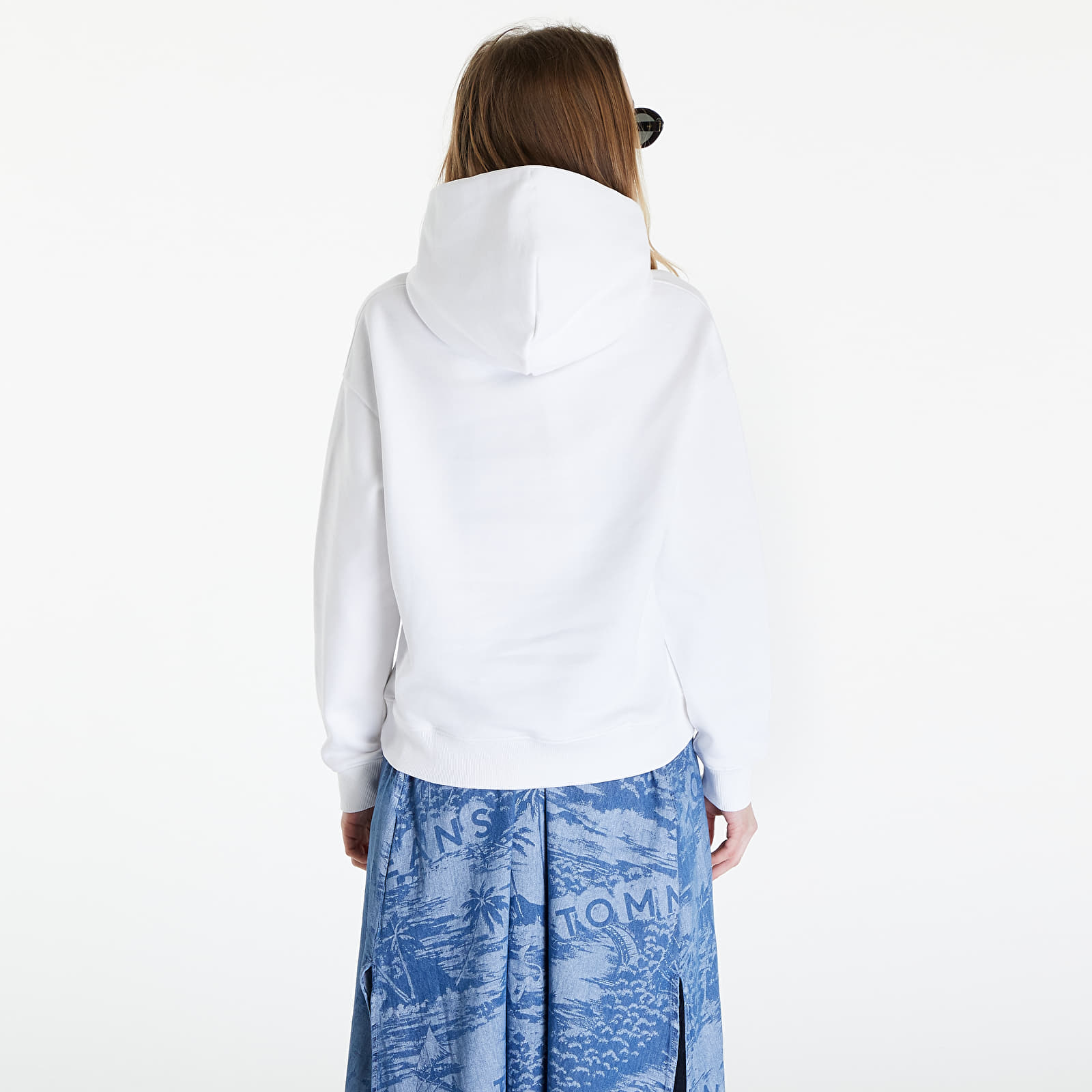 Φούτερ Tommy Jeans Boxy Badge Hoodie White