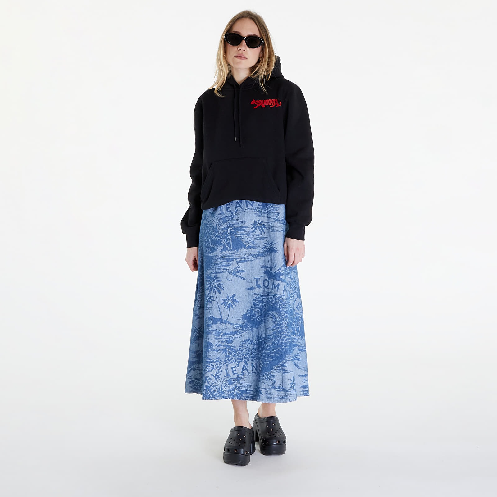 Bluzy Carhartt WIP Rocky Script Hoodie UNISEX Black