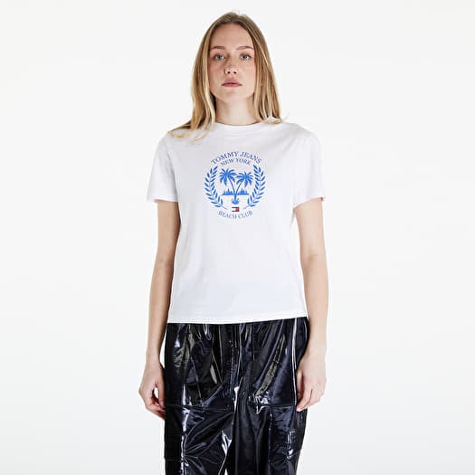 T-shirt Tommy Jeans Prep Luxe Tee White