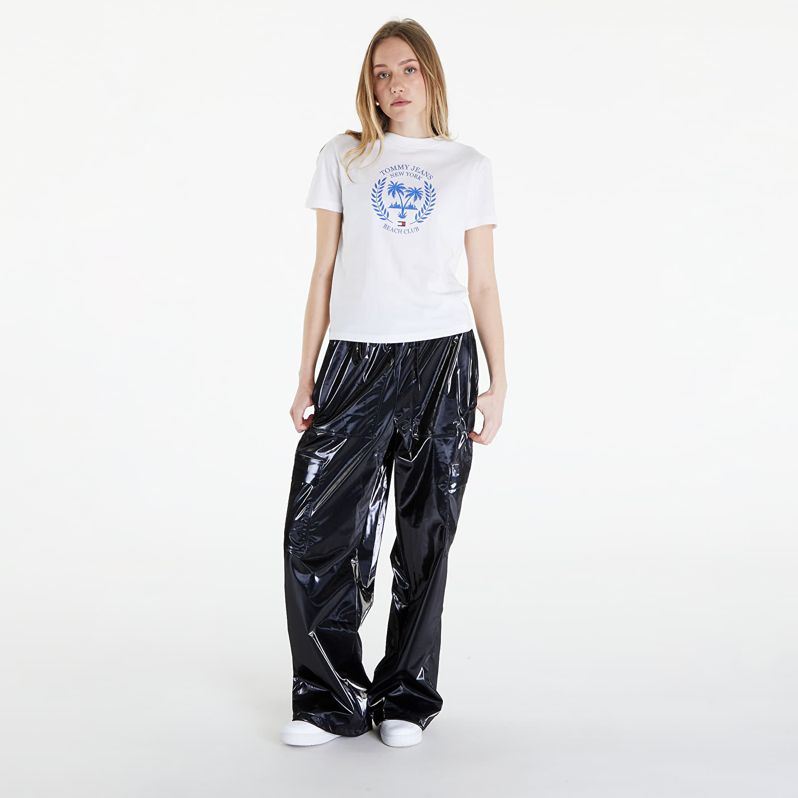 T-paidat Tommy Jeans Prep Luxe Tee White