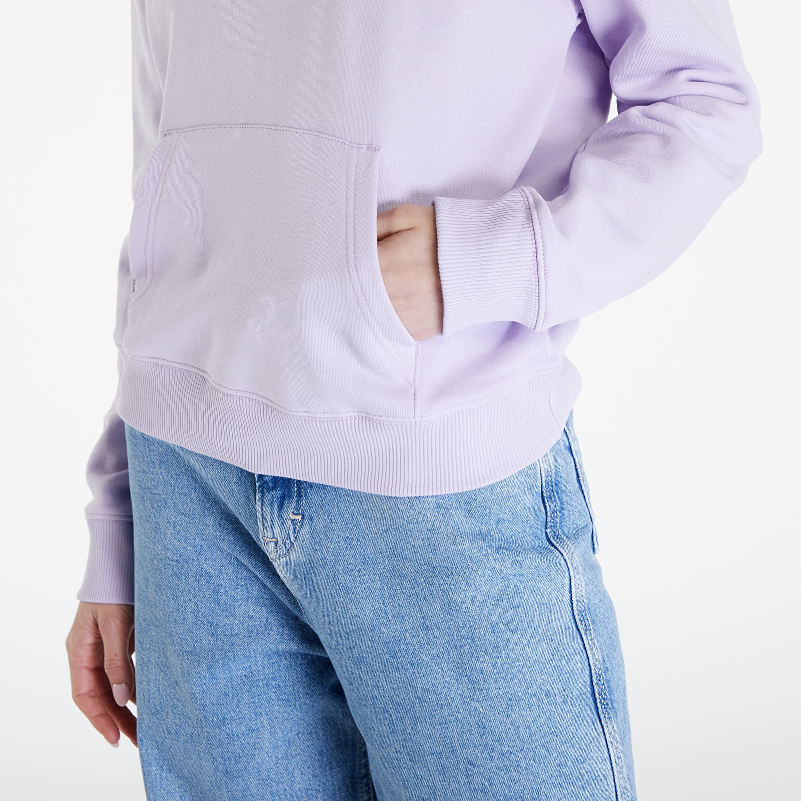 Hoodies and sweatshirts  Tommy Jeans Boxy Logo Drawcord Hoodie Lavender Flower