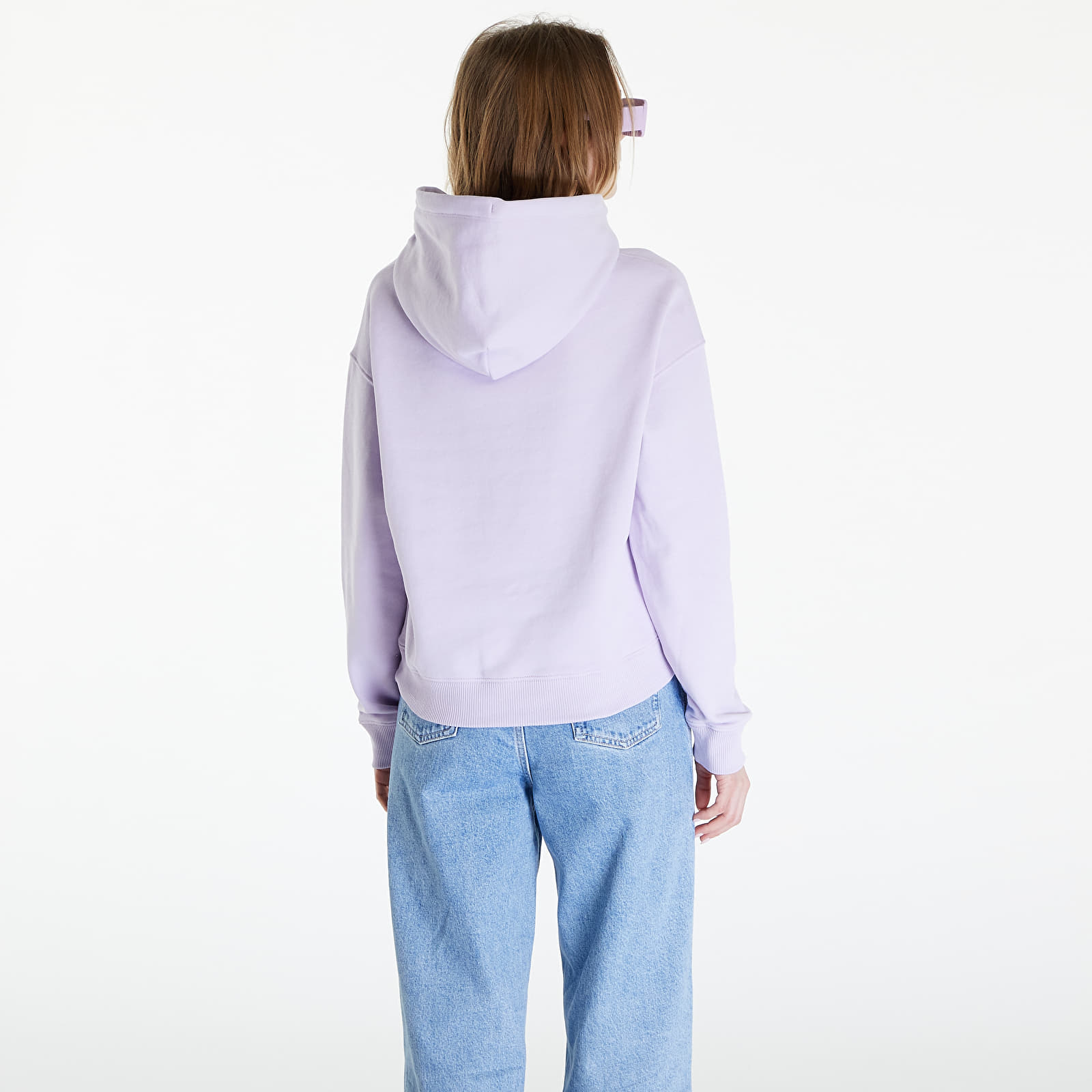 Hoodies and sweatshirts  Tommy Jeans Boxy Logo Drawcord Hoodie Lavender Flower
