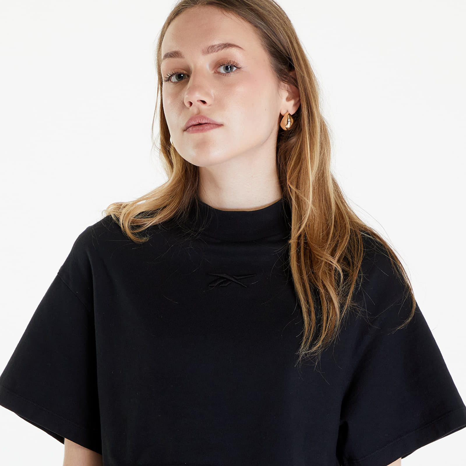 T-Shirts Reebok Washed Cropped Tee  Washed Black