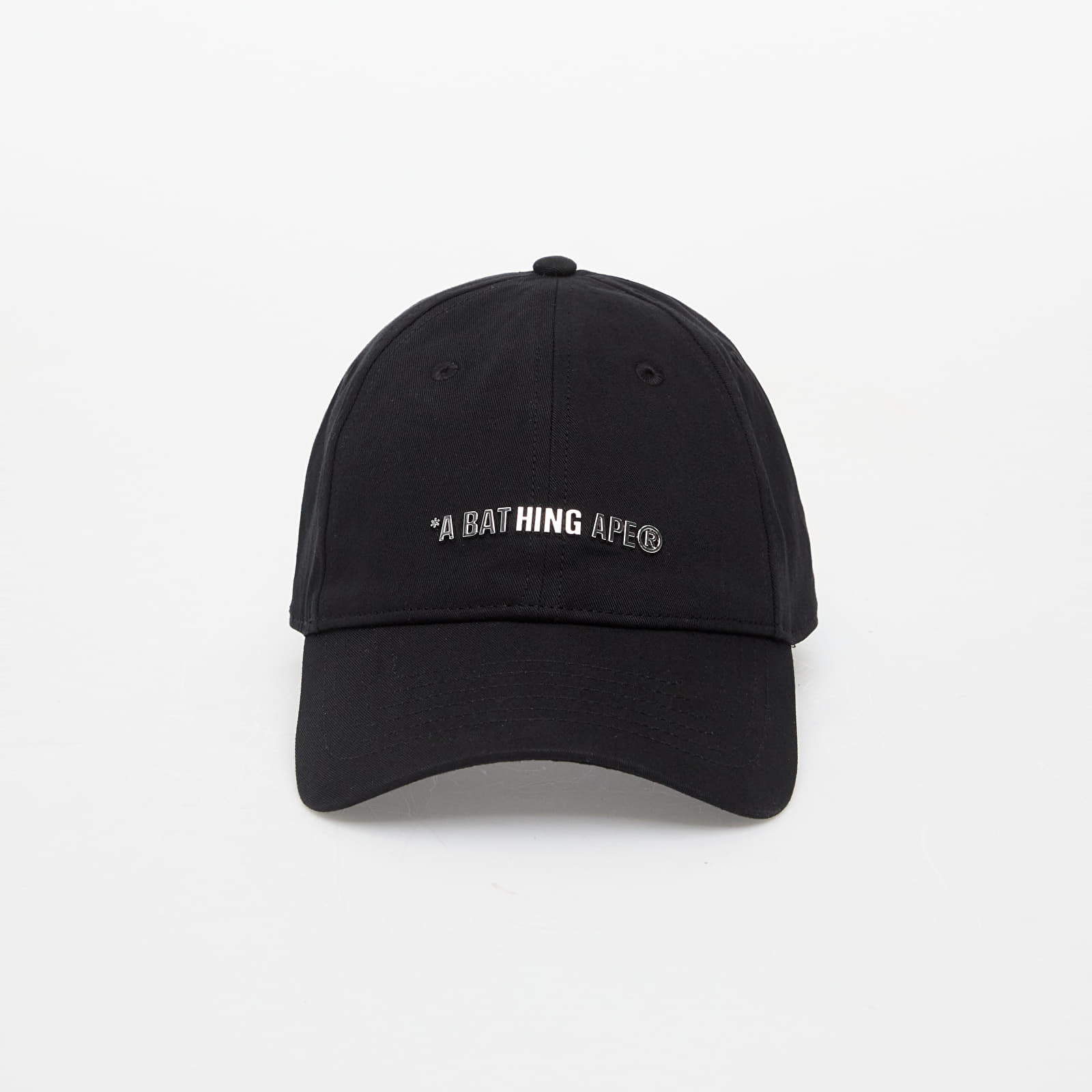 Caps A BATHING APE Metal Logo Pin Cap Black