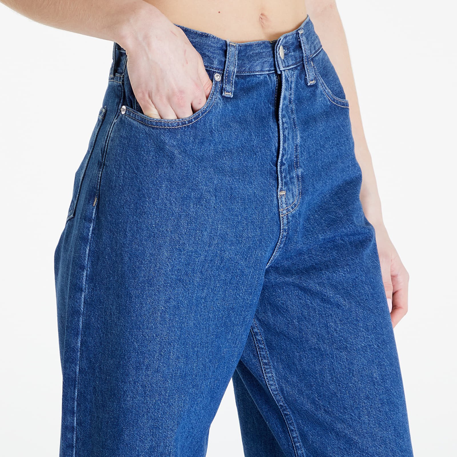 Blugi Calvin Klein Jeans High Rise Relaxed Jeans Denim