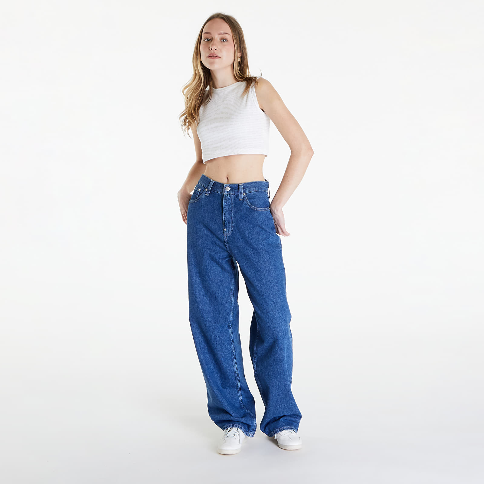 Blugi Calvin Klein Jeans High Rise Relaxed Jeans Denim