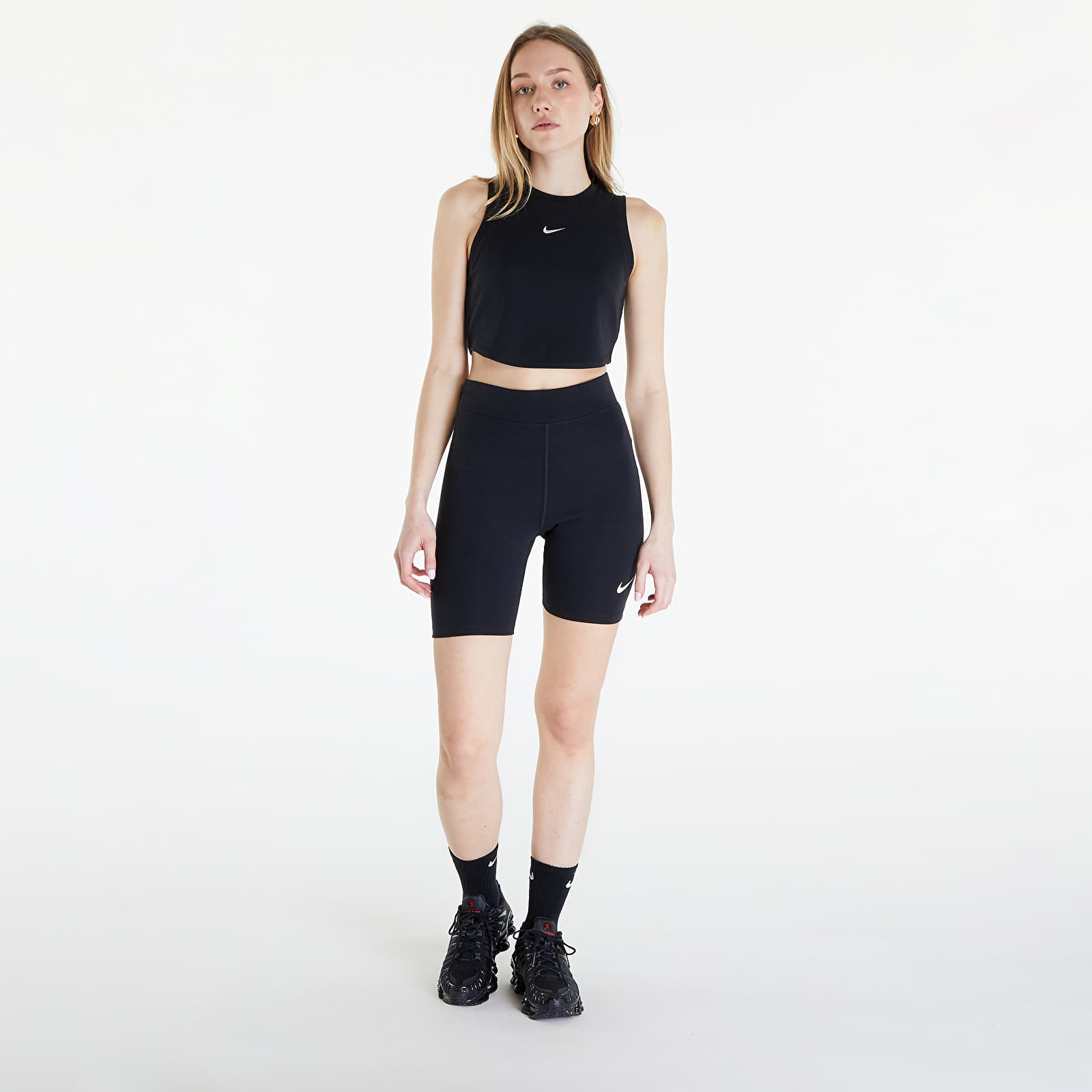 Vestes Nike Sportswear Essentials Women's Ribbed Cropped Tank Black/ Sail