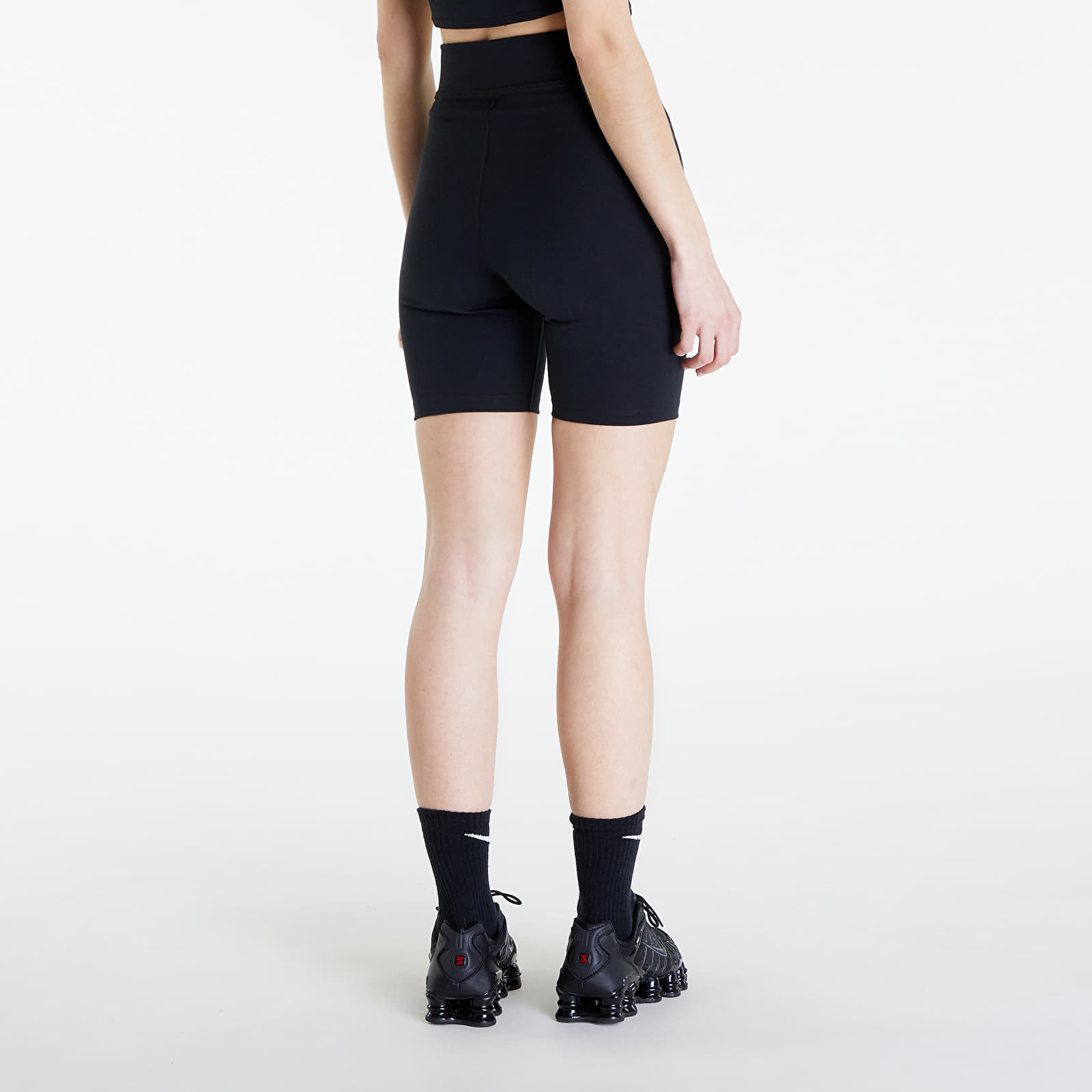 Kurzhosen Nike Sportswear Classics Women's High-Waisted 8" Biker Shorts Black/ Sail