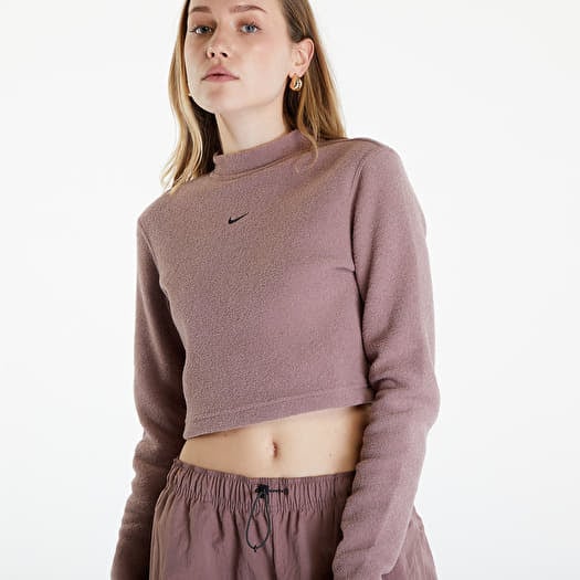 Top Nike Sportswear Phoenix Plush Women s Long Sleeve Crop Top