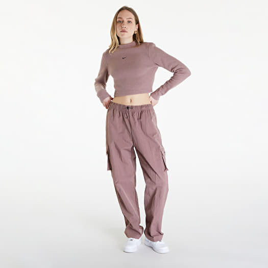 nike women's long sleeve cropped tops