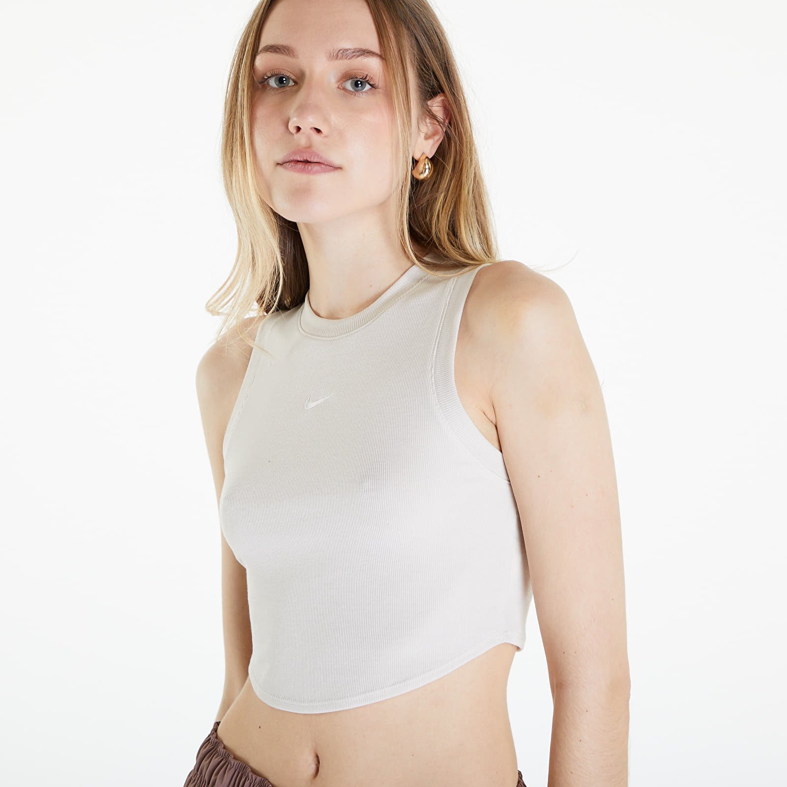 Vestes Nike Sportswear Essentials Women's Ribbed Cropped Tank Lt Orewood Brn/ Sail