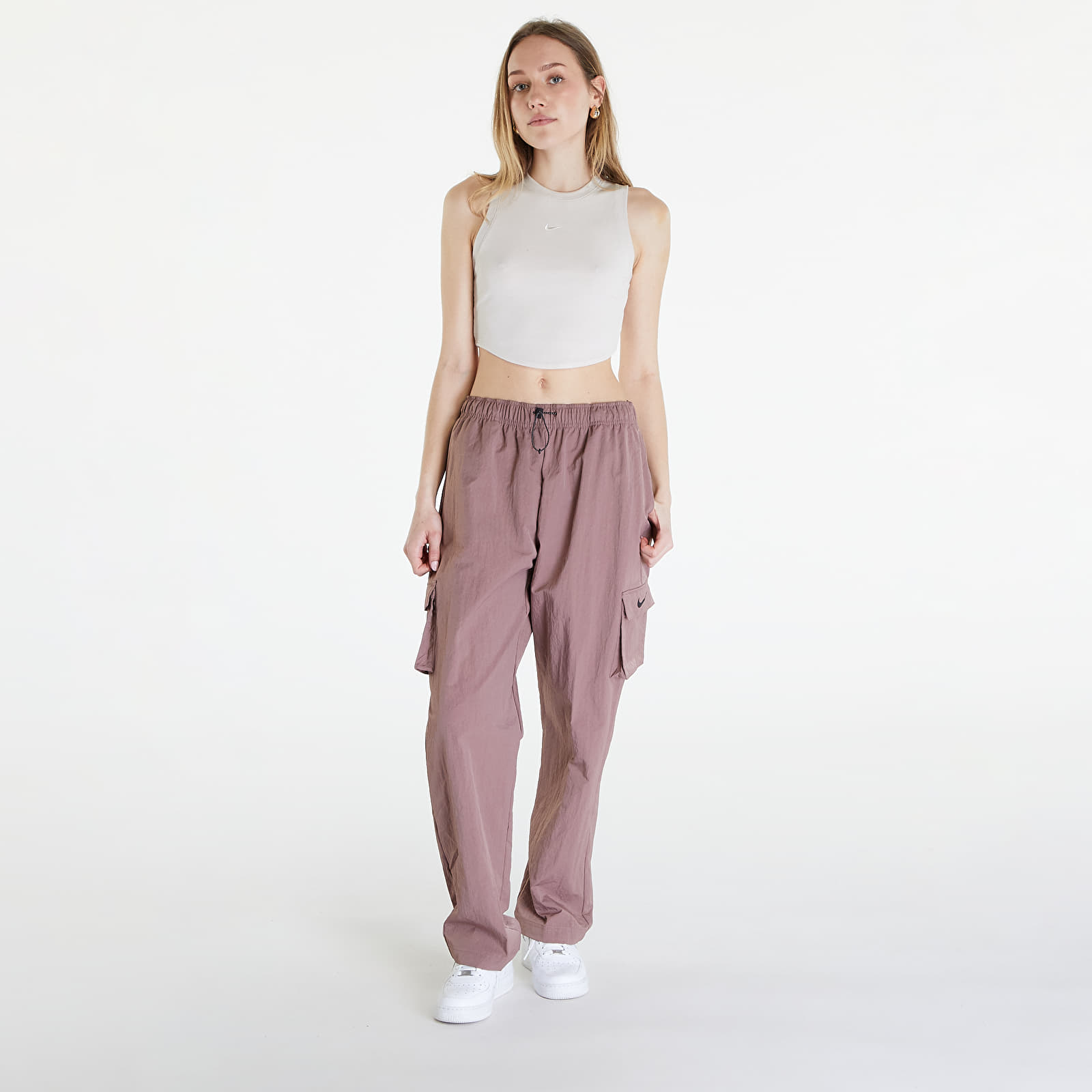 Vestes Nike Sportswear Essentials Women's Ribbed Cropped Tank Lt Orewood Brn/ Sail