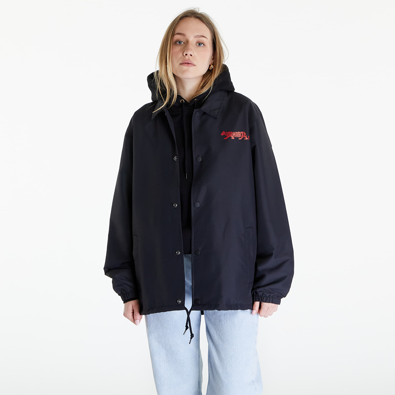 Jackets Carhartt WIP Rocky Coach Jacket UNISEX Black/ Samba/ White