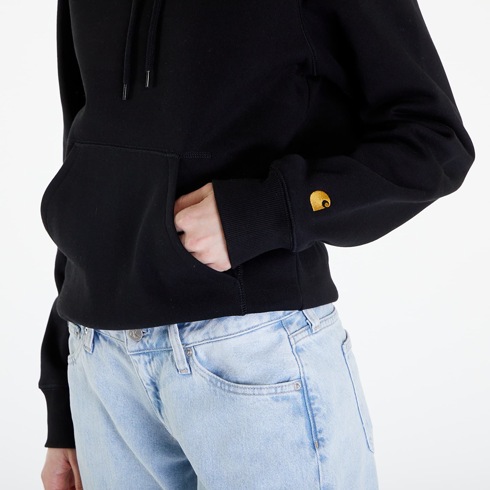 Kapuutsikud ja kampsunid Carhartt WIP Hooded Chase Sweat UNISEX Black/ Gold