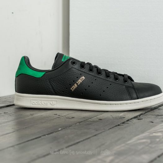 Men s shoes adidas Stan Smith Core Black Core Black Green Footshop