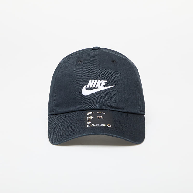 Tappo Nike Club Unstructured Futura Wash Cap Black/ White