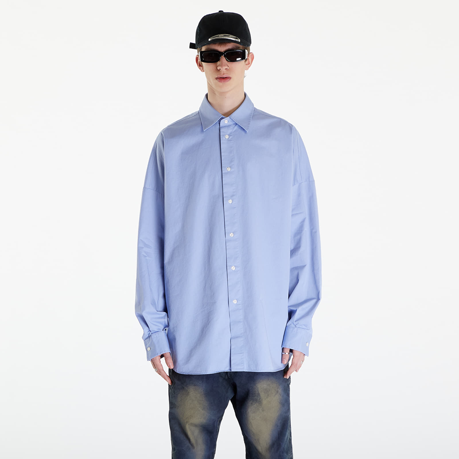 Рубашки Diesel S-Limo-Logo Shirt Blue