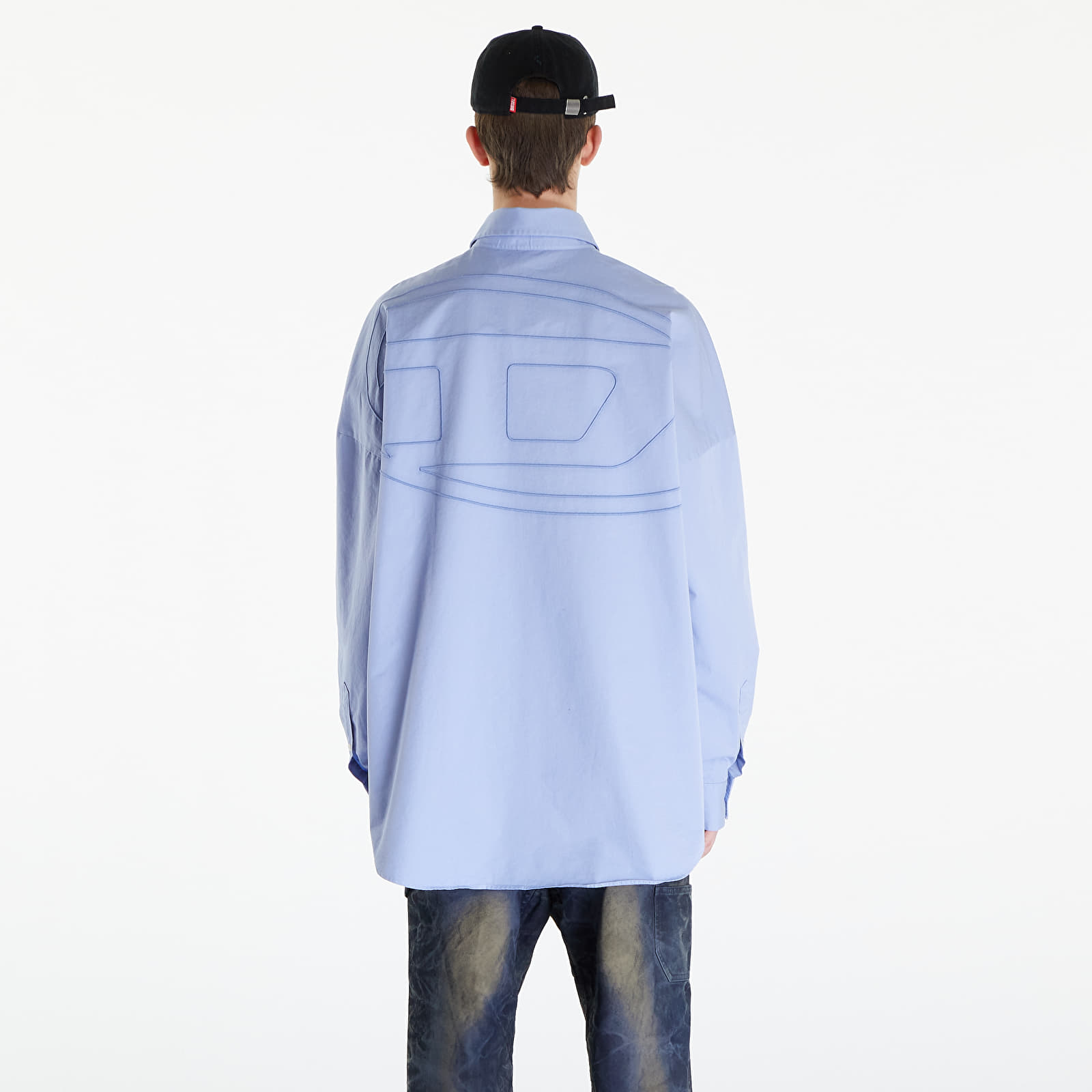 Рубашки Diesel S-Limo-Logo Shirt Blue