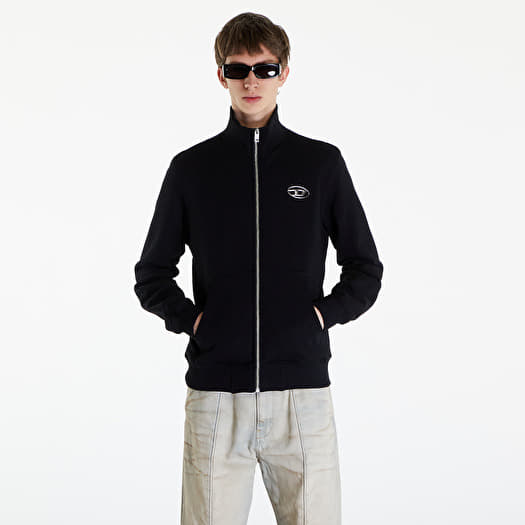 ⭐︎最終値下げ⭐︎Diesel S-Ginni-Zip-Od ブラックジャケット Diesel S-Ginni-Zip-Od Sweatshirt | Black | FARFETCH