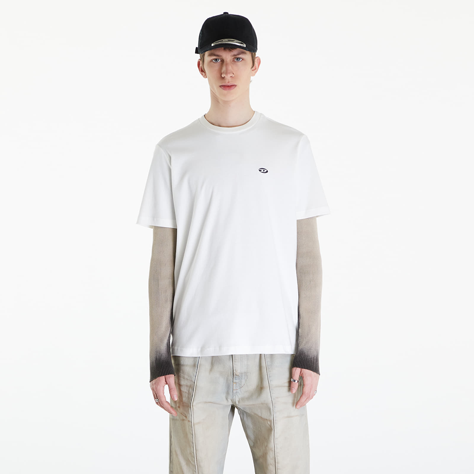 Koszulki Diesel T-Justine-Doval-Pj T-Shirt UNISEX Off White