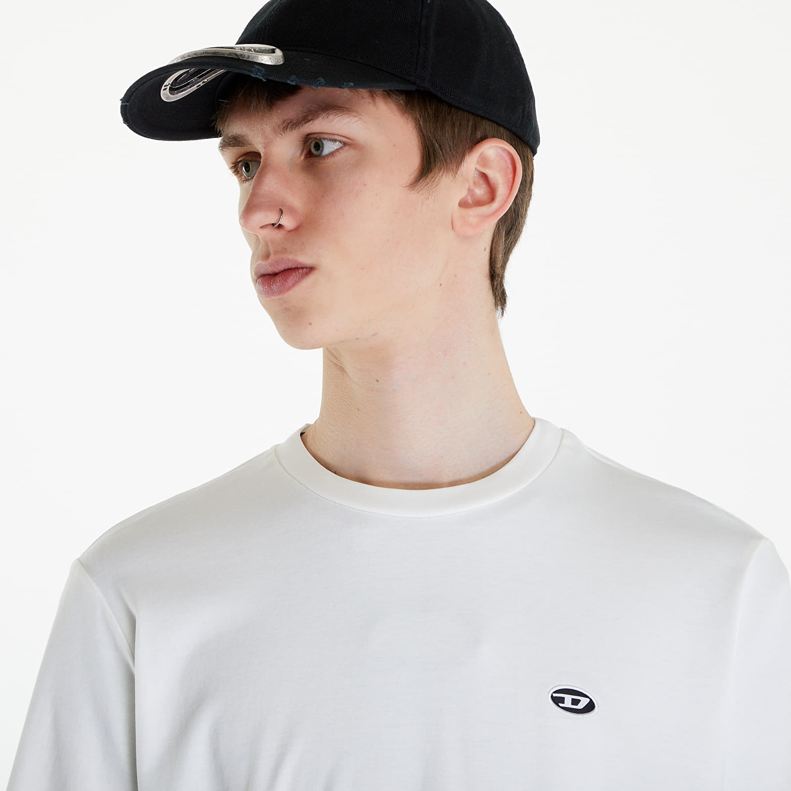 Koszulki Diesel T-Justine-Doval-Pj T-Shirt UNISEX Off White
