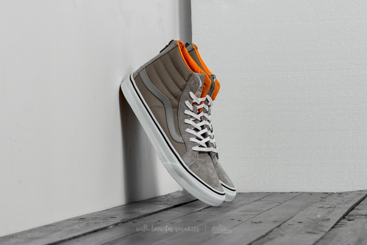 Grey and discount orange vans
