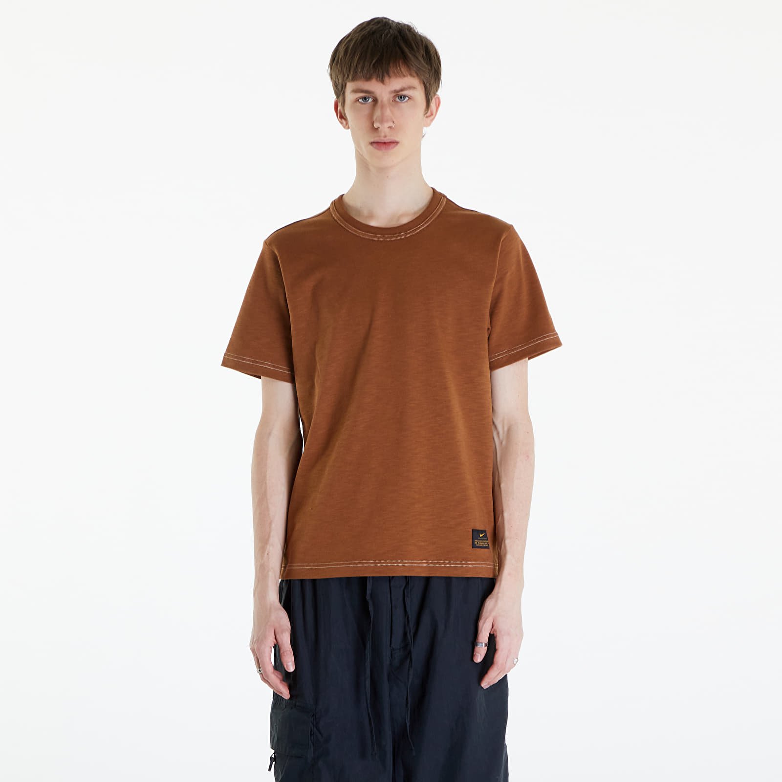 Koszulki Nike Life Men's Short-Sleeve Knit Top Lt British Tan/ Phantom