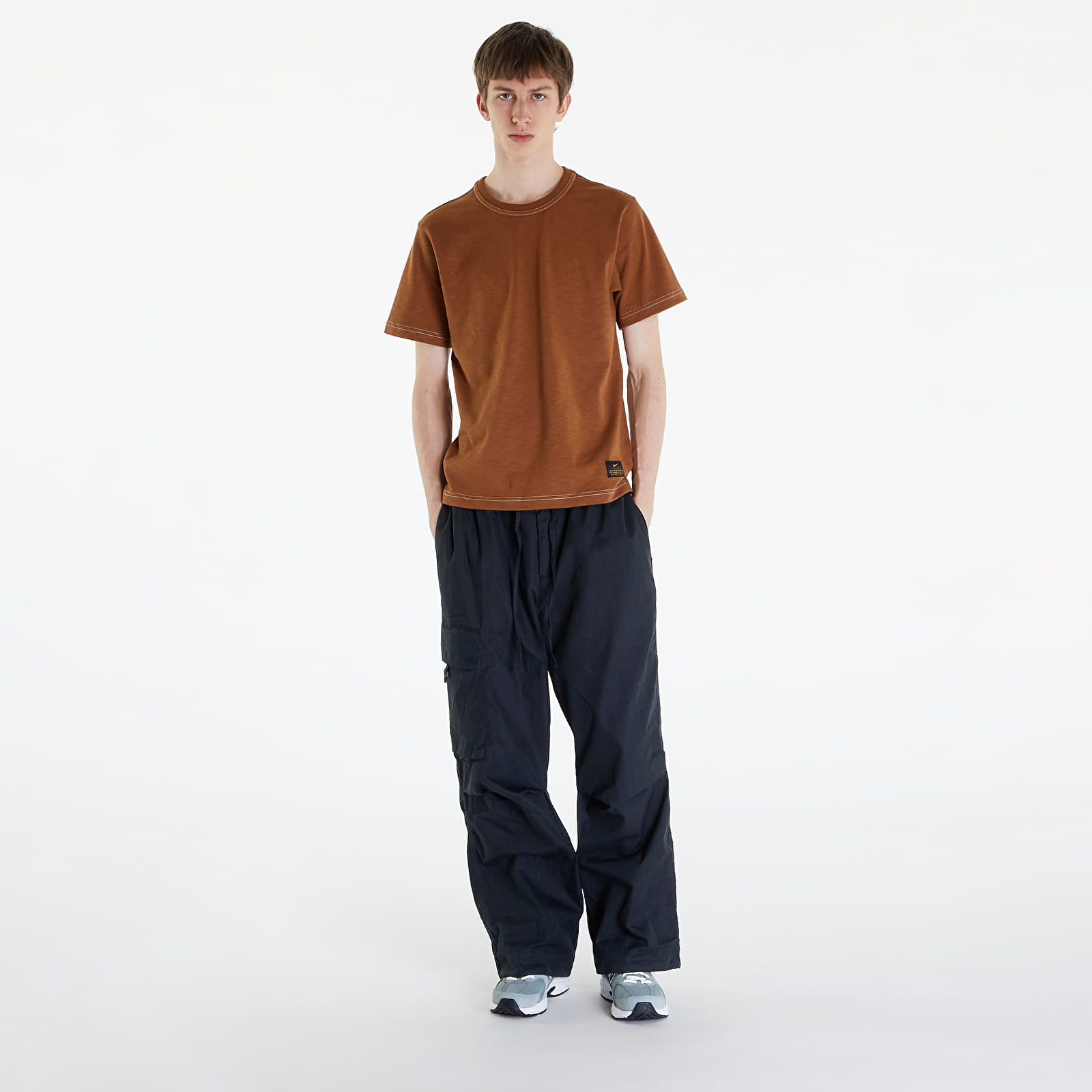 Koszulki Nike Life Men's Short-Sleeve Knit Top Lt British Tan/ Phantom