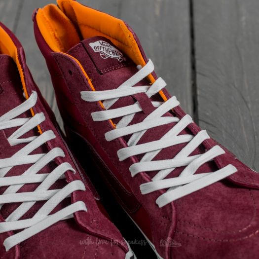 Vans sk8 hi slim bordeaux hot sale
