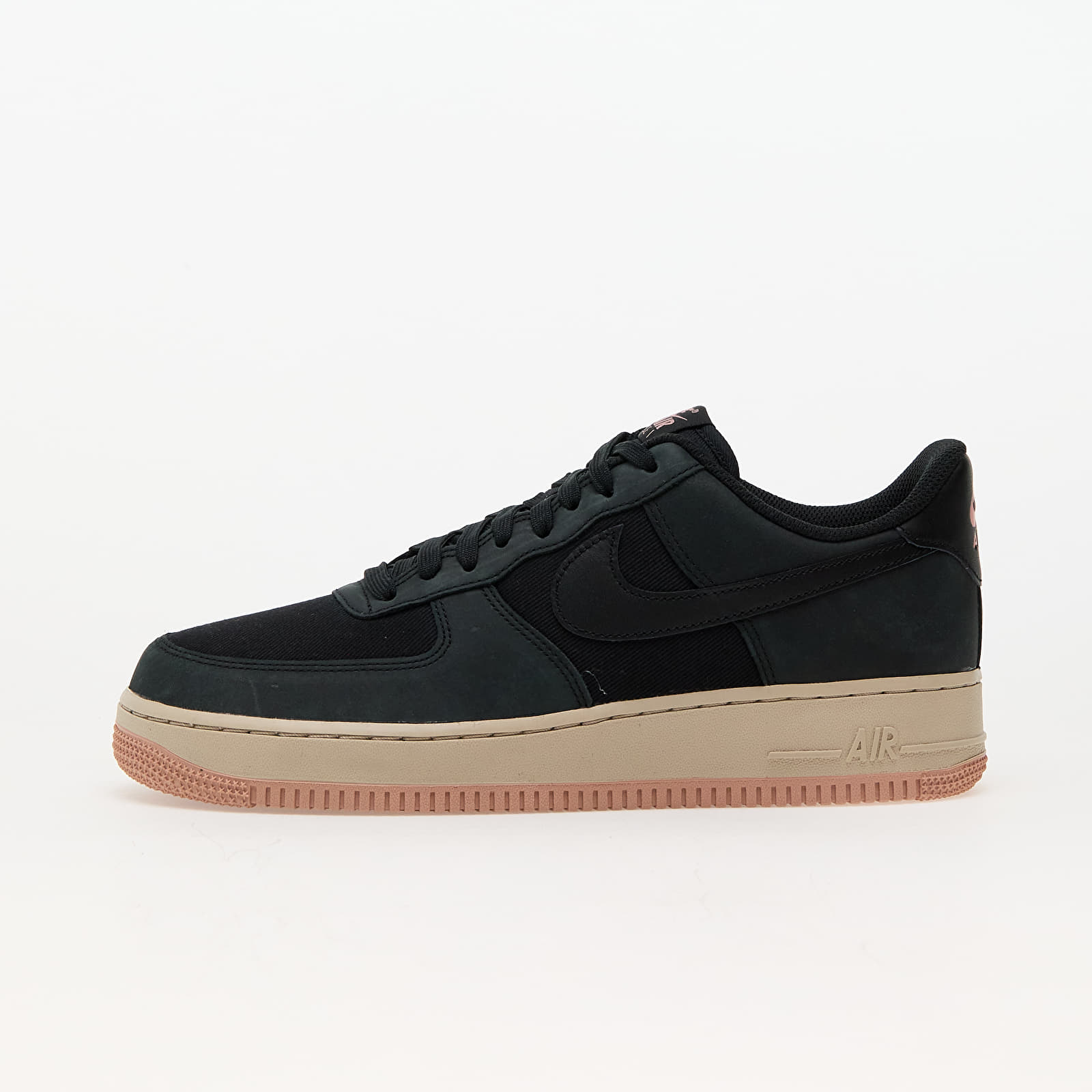 Încălțăminte și sneakerși pentru bărbați Nike Air Force 1 '07 Lx Black/ Black-Red Stardust-Sanddrift